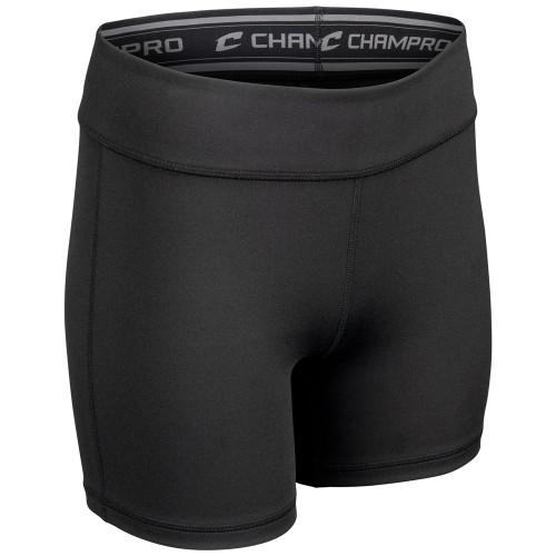 Vist Large View of Product Image Which is New Match Comp 5" Blk Women's Lg Volleyball Shorts
