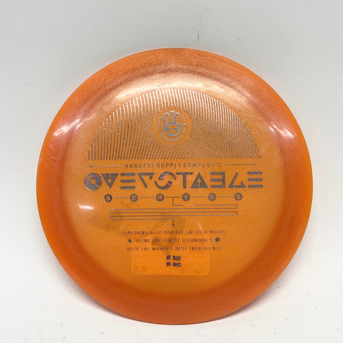 Vist Large View of Product Image Which is Used Dynamic Discs HAND EYE OVERSTABLE ENFORCER Disc Golf Driver Orange 174g