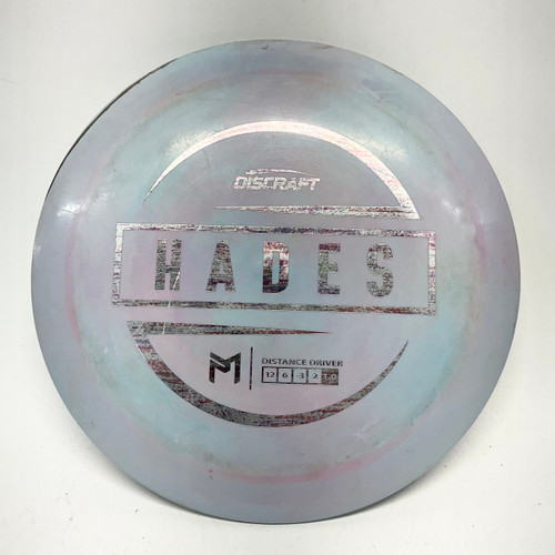 Vist Large View of Product Image Which is Used Discraft ESP PAUL MCBETH HADES Disc Golf Driver Grey 176g