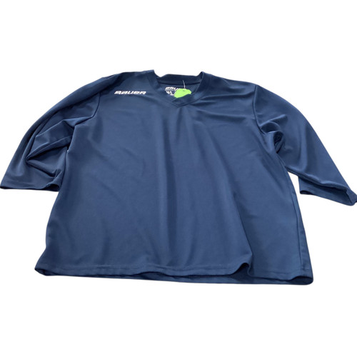 Vist Large View of Product Image Which is Used Bauer Hockey Practice Jersey Navy Blue MD