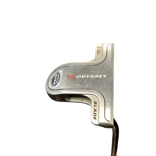 Vist Large View of Product Image Which is Used Odyssey WHITE STEEL 2 BALL BLADE Mens Putter RH
