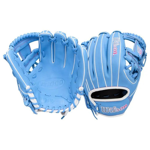 Vist Large View of Product Image Which is New WILSON A1000 1786 11.5" COOL BLUE/WHT/PNK