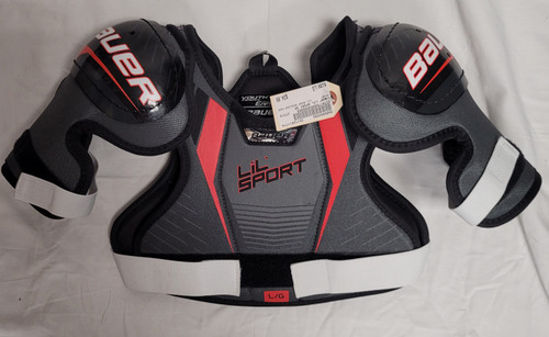 Vist Large View of Product Image Which is Used Bauer LIL SPORT SHOULDER PADS Youth Shoulder Pads LG