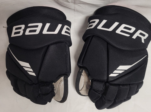 Vist Large View of Product Image Which is Used Bauer LIL SPORT GLOVES Junior Gloves Black 10"