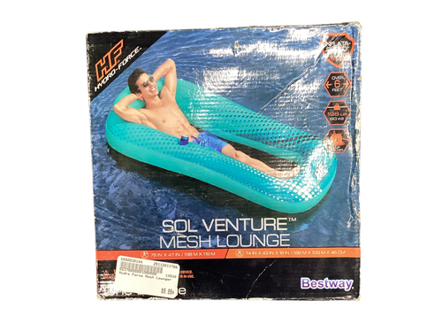 Vist Large View of Product Image Which is Used Hydro-Force Sol Venture Mesh Lounge Pool and Beach Water Toy