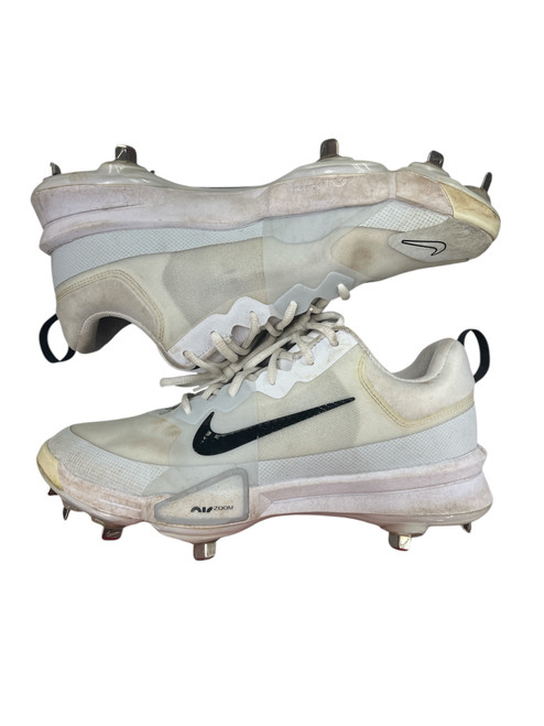 Vist Large View of Product Image Which is Used Nike AIR ZOOM SPIKES BB/SB Cleats White Senior 10