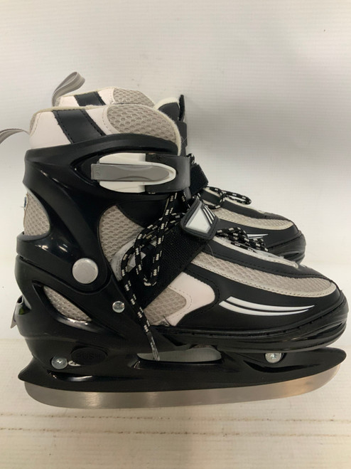 Vist Large View of Product Image Which is Used Lake Placid SUMMIT 1-4 Boys Softboot Skate Black Adjustable
