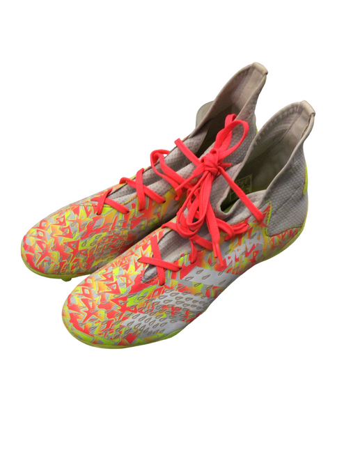 Vist Large View of Product Image Which is Used Adidas Soccer Cleats Yellow Senior 6