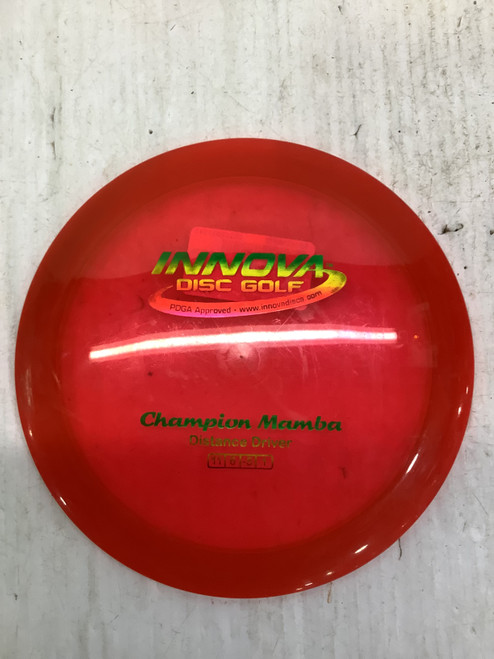 Vist Large View of Product Image Which is Used Innova CHAMPION MAMBA Disc Golf Driver Red