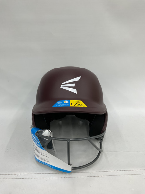 Vist Large View of Product Image Which is Used Easton GHOST HELMET Batting Helmet w/Mask Maroon LG