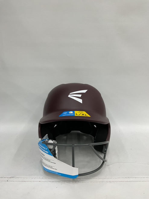 Vist Large View of Product Image Which is Used Easton GHOST HELMET Batting Helmet w/Mask Maroon LG