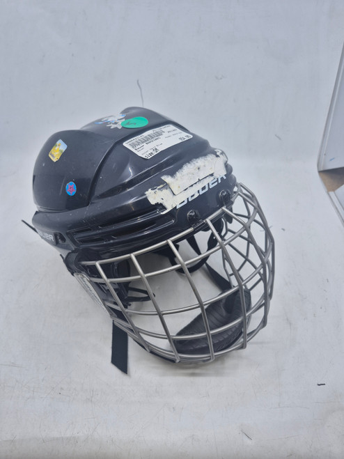 Vist Large View of Product Image Which is Used Bauer BHH2100S Helmet Cage Combo Navy Blue SM