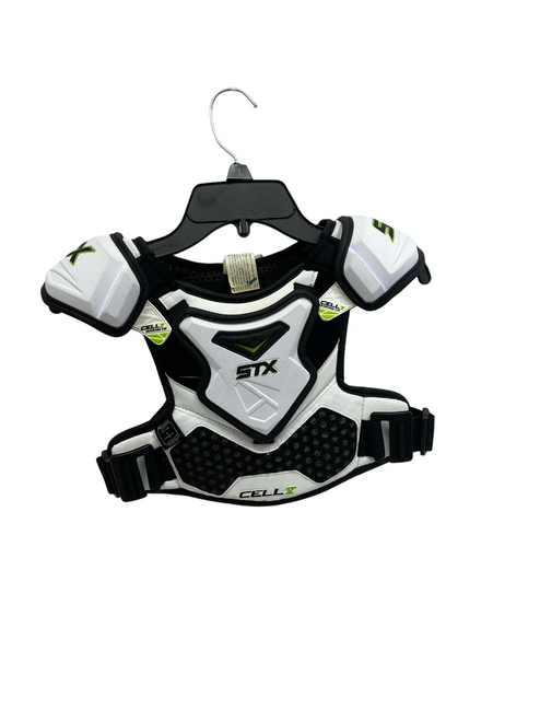 Vist Large View of Product Image Which is Used STX Cell V SM Lacrosse Shoulder Pads