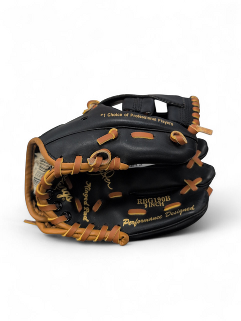 Vist Large View of Product Image Which is Used Rawlings DEREK JETER MODEL BB/SB Glove T-ball Black 9"