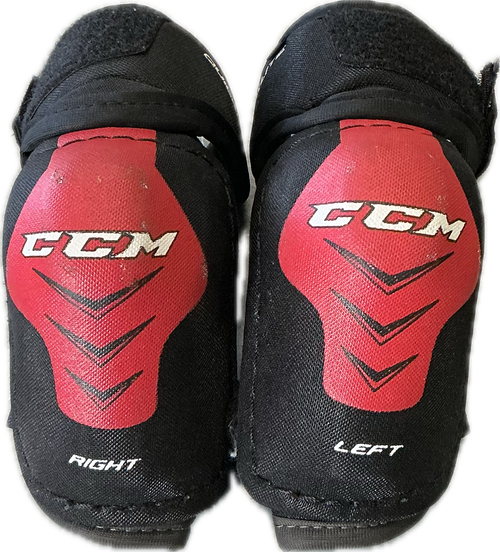 Vist Large View of Product Image Which is Used CCM QUICKLITE Youth Elbow Pads LG