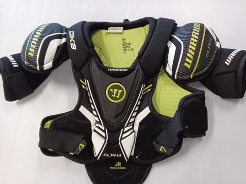 Vist Large View of Product Image Which is Used Warrior ALPHA DX3 Junior Shoulder Pads MD