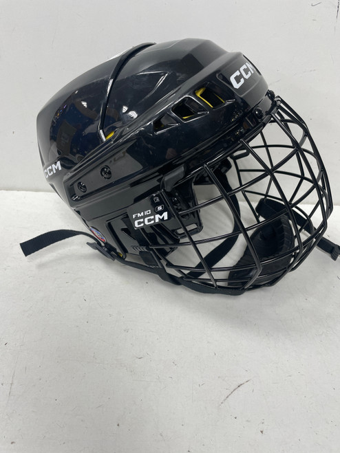 Vist Large View of Product Image Which is Used CCM XT10 Helmet Cage Combo Black SM