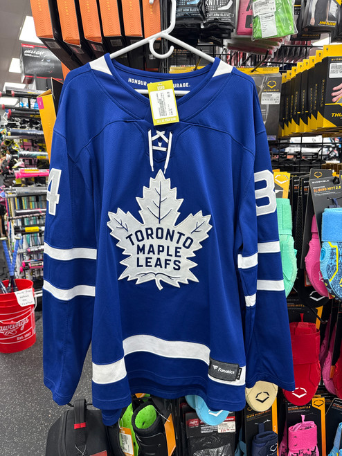 Vist Large View of Product Image Which is Used Fanatics Breakaway Maple Leafs Auston Matthews Jersey Size XL