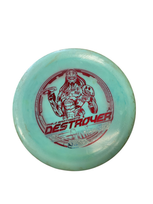 Vist Large View of Product Image Which is Used Innova PHILO BRATHWAITE DESTROYER Disc Golf Driver Teal