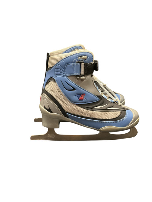 Vist Large View of Product Image Which is Used Riedell SOFTBOOT SZ 5 Womens Softboot Skate Royal Blue And Silver Senior 5