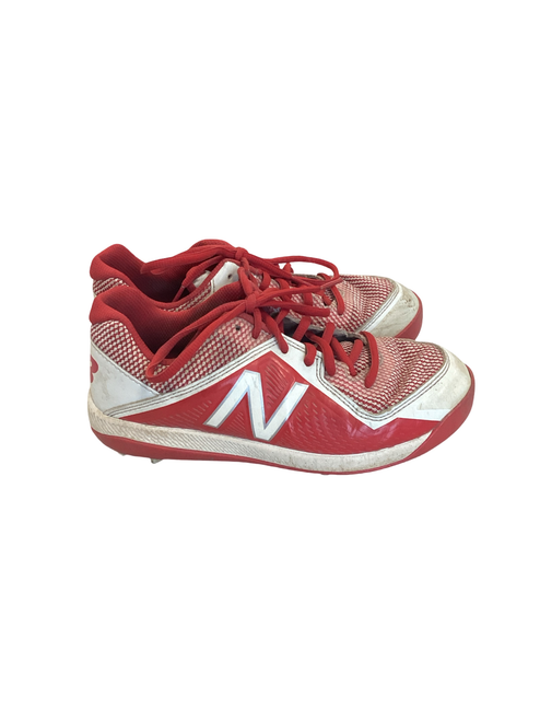 Vist Large View of Product Image Which is Used New Balance RED BB/SB Cleats Red Junior 04