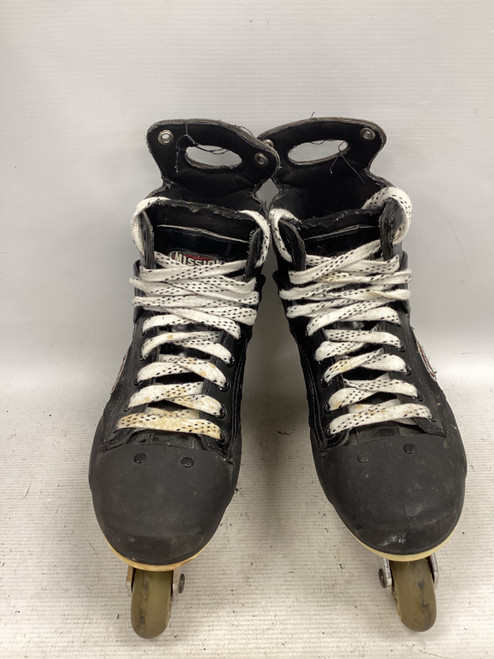 Vist Large View of Product Image Which is Used Mission Roller Hockey Skates Black Senior 10