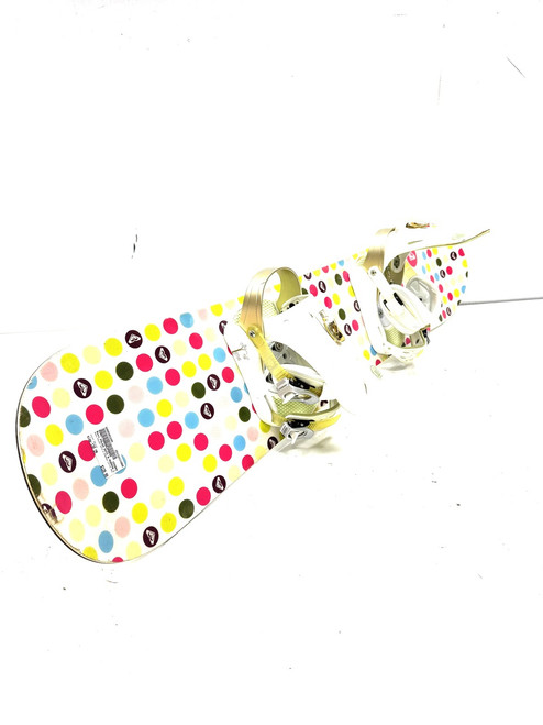 Vist Large View of Product Image Which is Used Roxy POLKA DOTS W MORROW LOTUS MED BND Girls Board/Binding White 130 cm