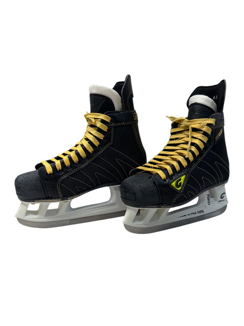 Vist Large View of Product Image Which is New Graf G3 XI Ultra Junior Sz 4.5 Hockey Skates - Black and Yellow