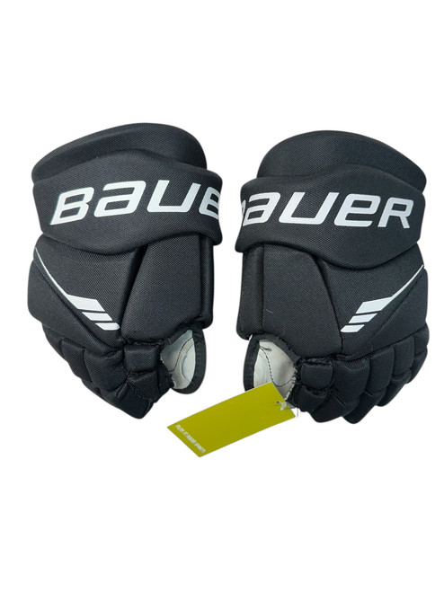 Vist Large View of Product Image Which is Used Bauer LIL SPORT Junior Gloves Black 10"