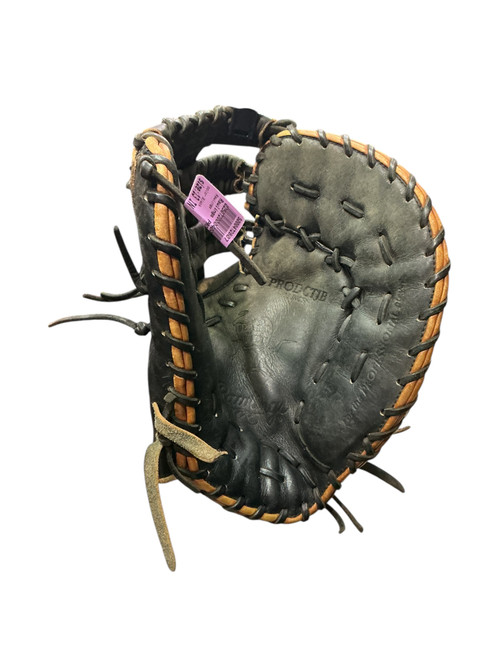 Vist Large View of Product Image Which is Used Rawlings PRODCTIB BB/SB First Base RH Throw Black 13"