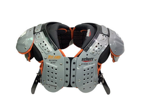 Vist Large View of Product Image Which is Used Schutt XVHD FB Shoulder Pads Grey MD