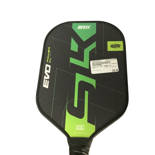 Vist Large View of Product Image Which is Used Selkirk EVO POWER XL Pickleball Racquet Black
