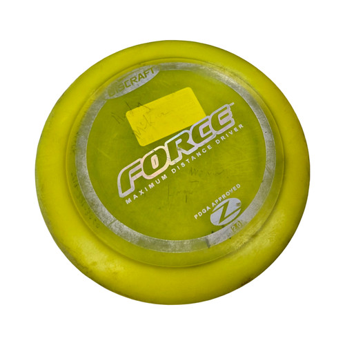 Vist Large View of Product Image Which is Used Discraft FORCE Disc Golf Driver Yellow