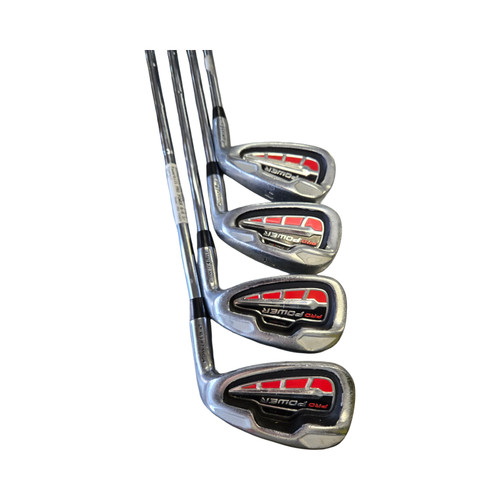 Vist Large View of Product Image Which is Used Powerbilt PRO POWER Mens Iron Set RH 6I-9I