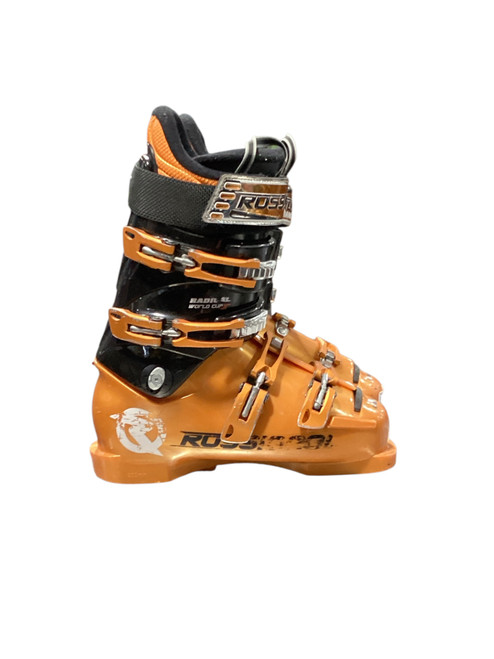 Vist Large View of Product Image Which is Used Rossignol RADICAL Boys DH Ski Boot Orange 250 MP - M07 - W08