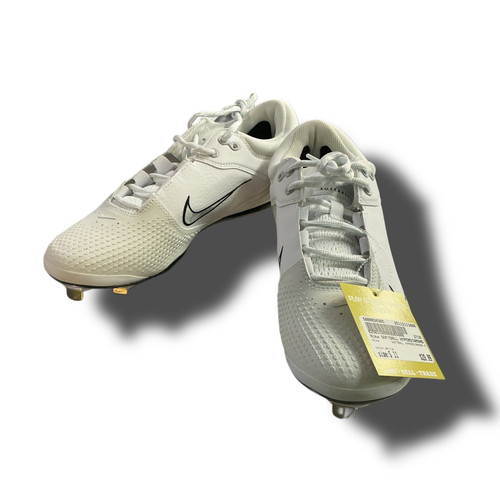 Vist Large View of Product Image Which is Used Nike SOFTBALL HYPERDIAMOND 4 BB/SB Cleats White Senior 11