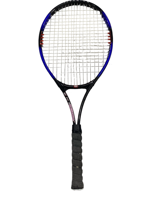 Vist Large View of Product Image Which is Used Wilson ENERGY Adult Tennis Racquet Black 4 3/8"