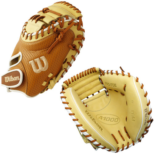 Vist Large View of Product Image Which is New 2026 33" Wilson A1000 PF33 Secret Menu Catchers Mitt WBW10428233 