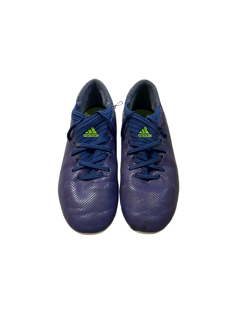 Vist Large View of Product Image Which is Used Adidas Soccer Cleats Navy Blue Junior 03.5