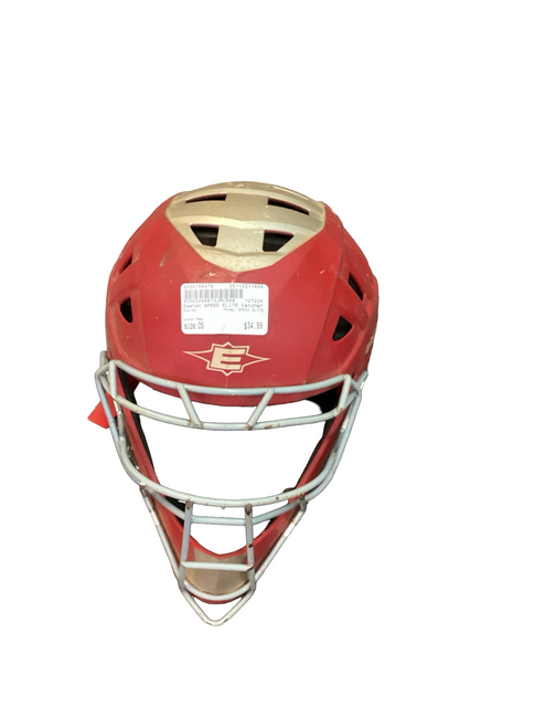 Vist Large View of Product Image Which is Used Easton SPEED ELITE Catchers Helmet w/Mask Red One Size