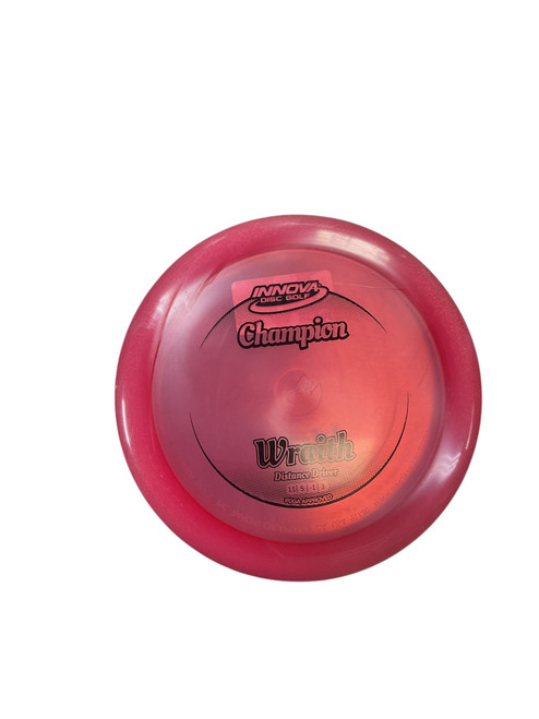 Vist Large View of Product Image Which is Used Innova CHAMP WRAITH Disc Golf Driver Red 167g
