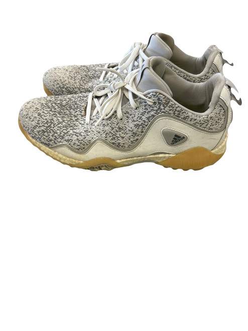 Vist Large View of Product Image Which is Used Adidas Mens Golf Shoes Grey White Size 9.5
