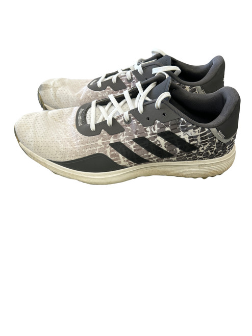 Vist Large View of Product Image Which is Used Adidas Mens Golf Shoes Grey And White Size 10.5