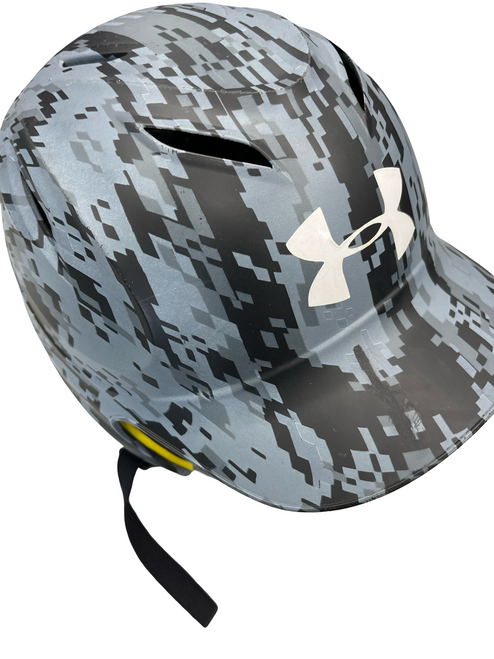 Vist Large View of Product Image Which is Used Under Armour BATTING HELMET Batting Helmet No Mask Grey MD