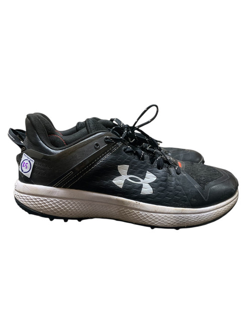 Vist Large View of Product Image Which is Used Under Armour TURF 7.5 BB/SB Cleats Black Senior 8.5