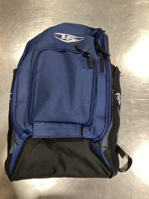 Vist Large View of Product Image Which is Used Louisville Slugger OMAHA STICK BB/SB Player Backpack Navy Blue