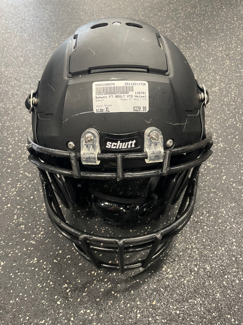Vist Large View of Product Image Which is Used Schutt F7 ADULT VTD FB Helmet Black XL