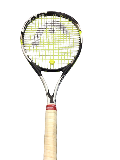 Vist Large View of Product Image Which is Used Head TEAM SERIES CYBER Adult Tennis Racquet Black 4 1/4"