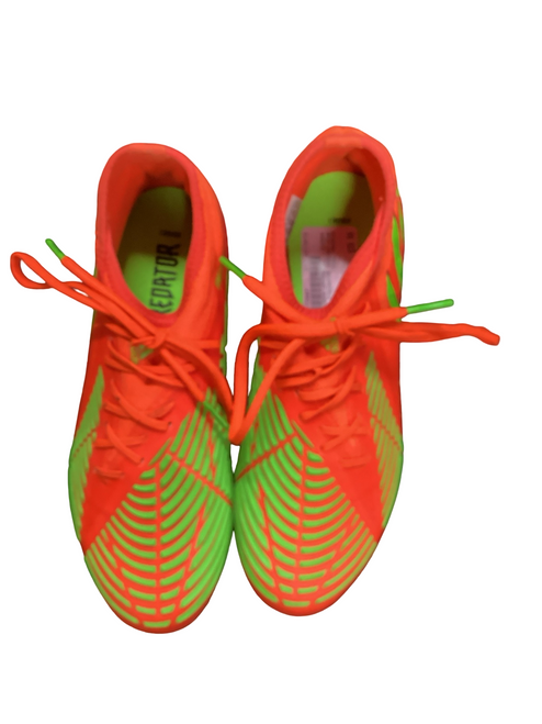 Vist Large View of Product Image Which is Used Adidas PREDATOR Soccer Cleats Orange Youth 06.0
