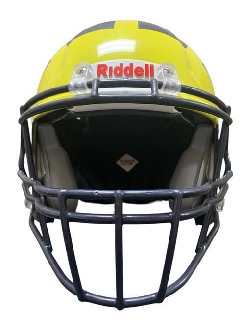 Vist Large View of Product Image Which is Used Riddell VICTOR S/M FB Helmet Navy Blue S/M